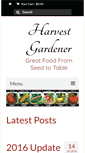 Mobile Screenshot of harvestgardener.com